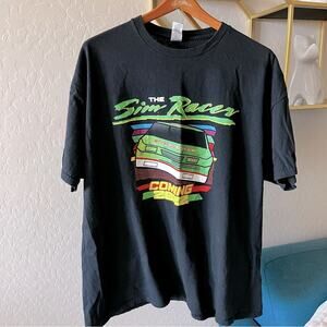 Gildan The Sim Racer movie car racing graphic tee shirt mens unisex size 2XL